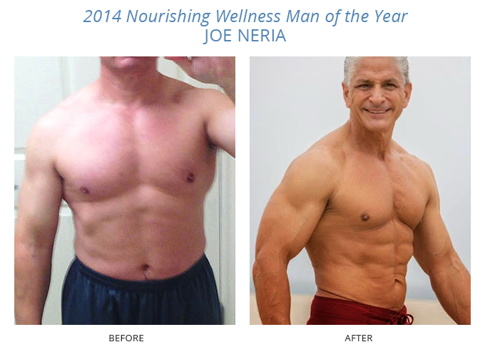 Joe Neria before and after Nourishing Wellness in Redondo Beach